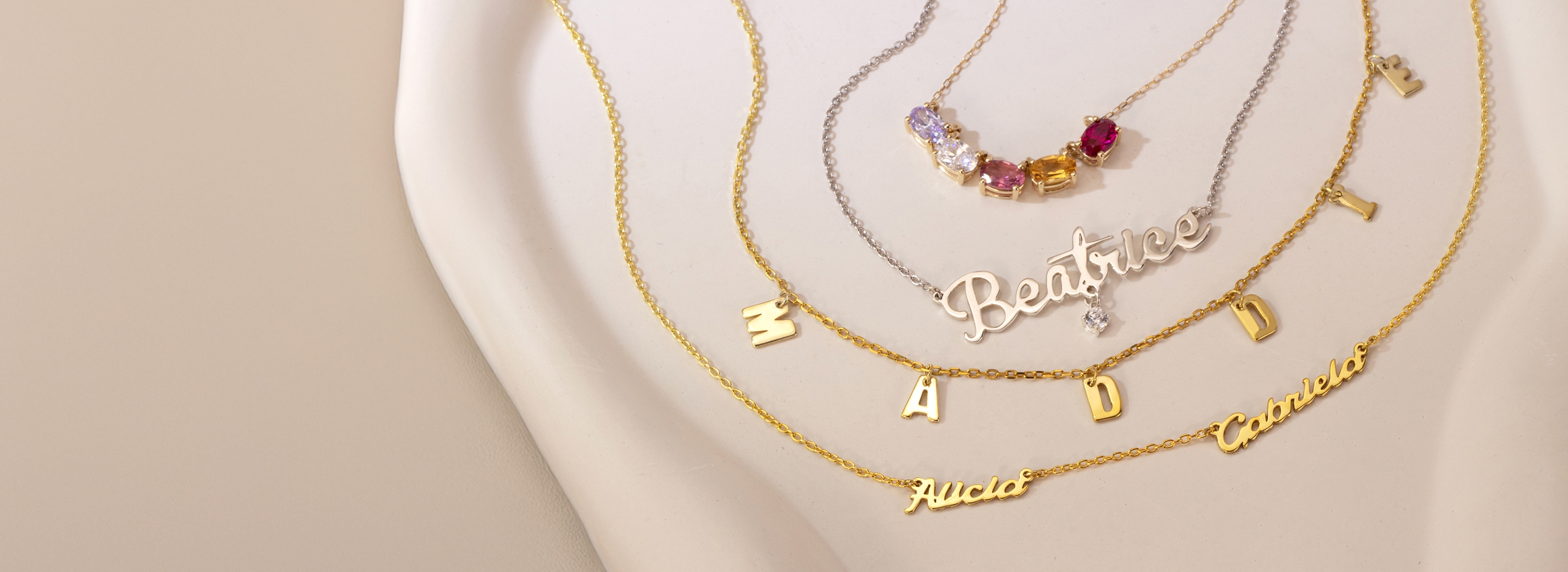 Sterling Silver Tilted Open Heart Pendant with Gemstones Jewlr